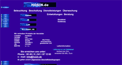 Desktop Screenshot of hosin.de